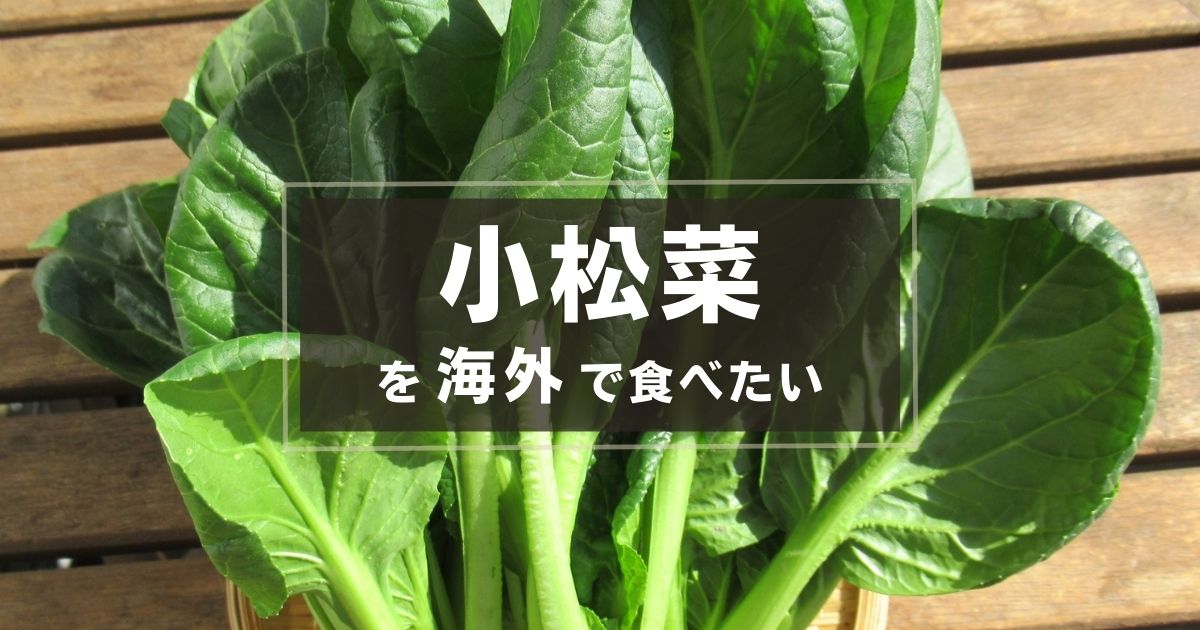 小松菜を海外で食べたい