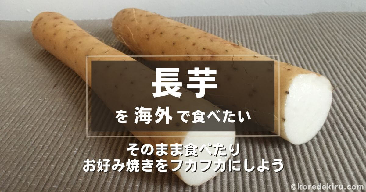 海外で「長芋」を食べる方法